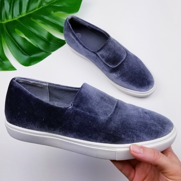 Dress Barn Shoes - Aria Charcoal Velvet Comfortable Padded Loafers